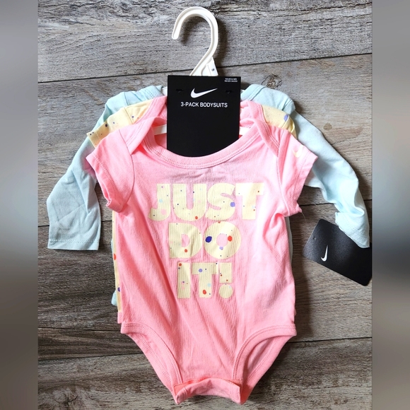 Nike Other - Baby girl 3-Pack NIKE Bodysuits size 6mos